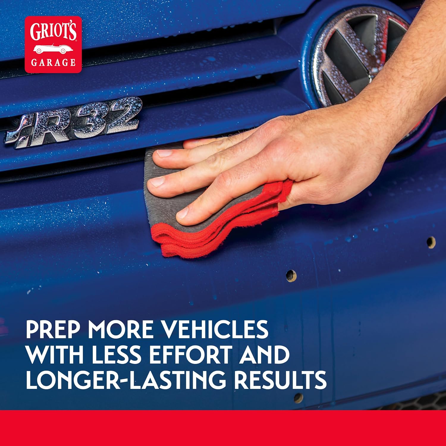 Surface Prep Towel for Car Detailing, Cleaning and Polishing, Clay Bar Alternative, 9" x 9", 55592