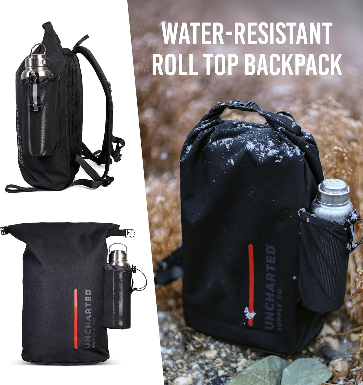 Emergency Survival Kit – Seventy2 Core by Uncharted Supply Co, Waterproof Backpack Bug-Out Bag with First Aid, Tools
