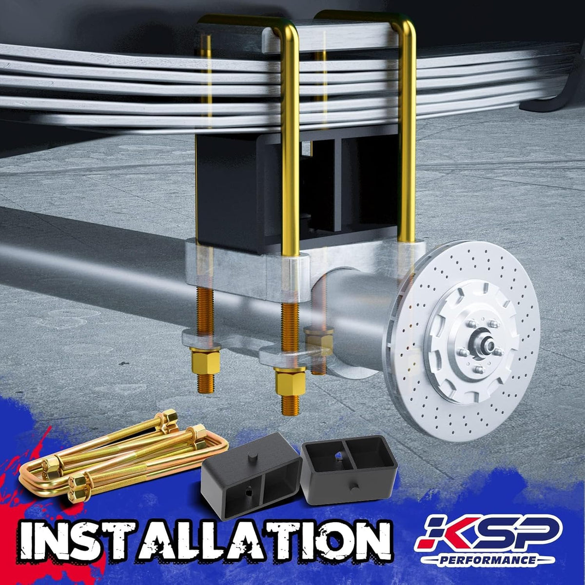 KSP Tacoma Leveling Kit 3" Front + 2" Rear Off-Road Suspension Upgrade