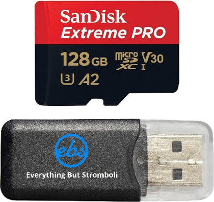 SanDisk Micro 128GB Extreme Pro Memory Card Works with Insta360 Models | For ONE RS 1-Inch 360, One X3 Action Cameras