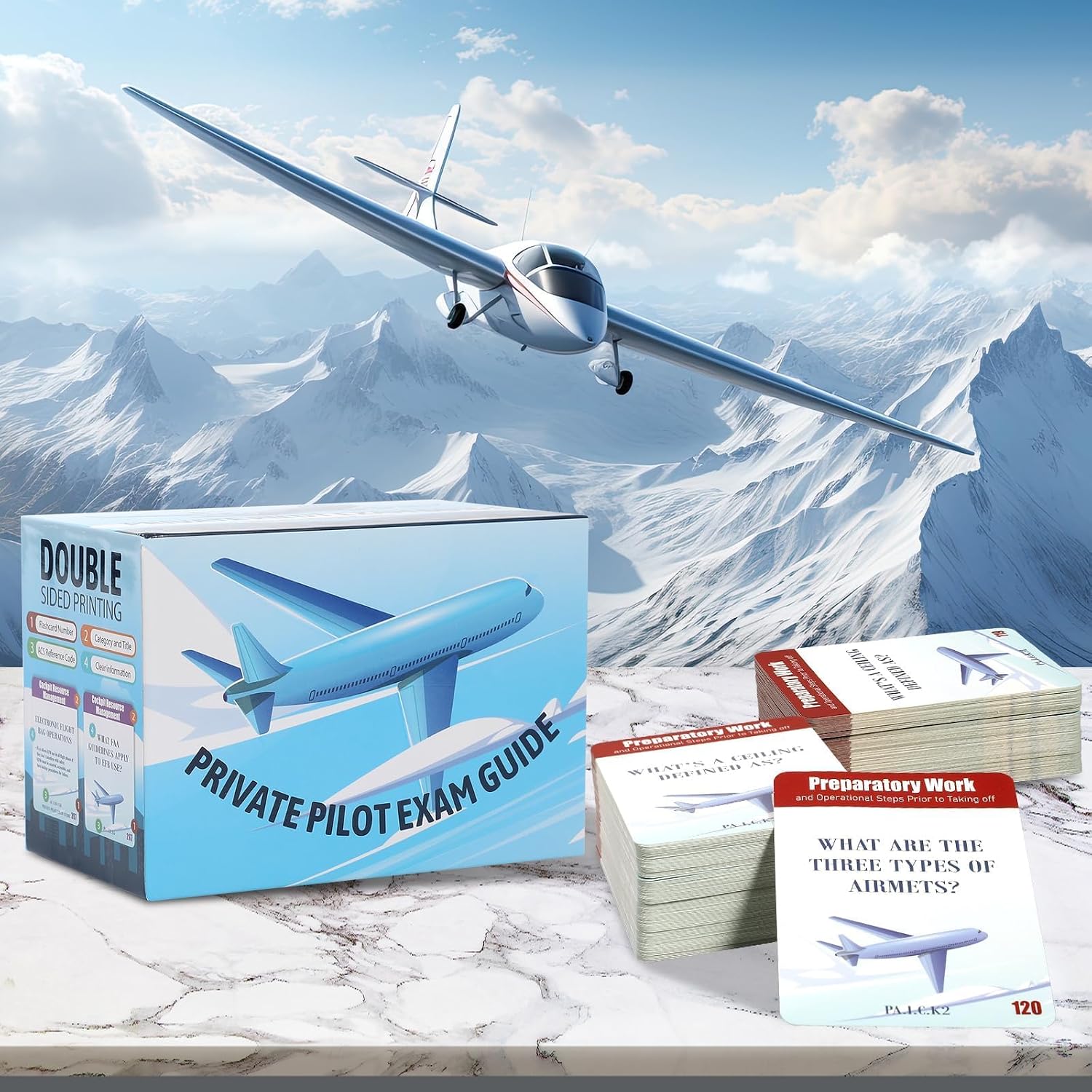 Private Pilot VFR Oral Exam Flashcards – 300+ Study Cards Covering ACS Task Codes, Airspace, Weather, Sectional