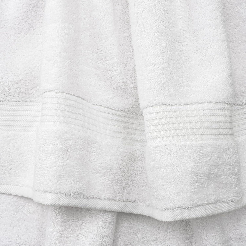 100% Cotton Turkish Towel Set, Soft Absorbent Quick Dry, 6 Piece Towel Set, Snow White