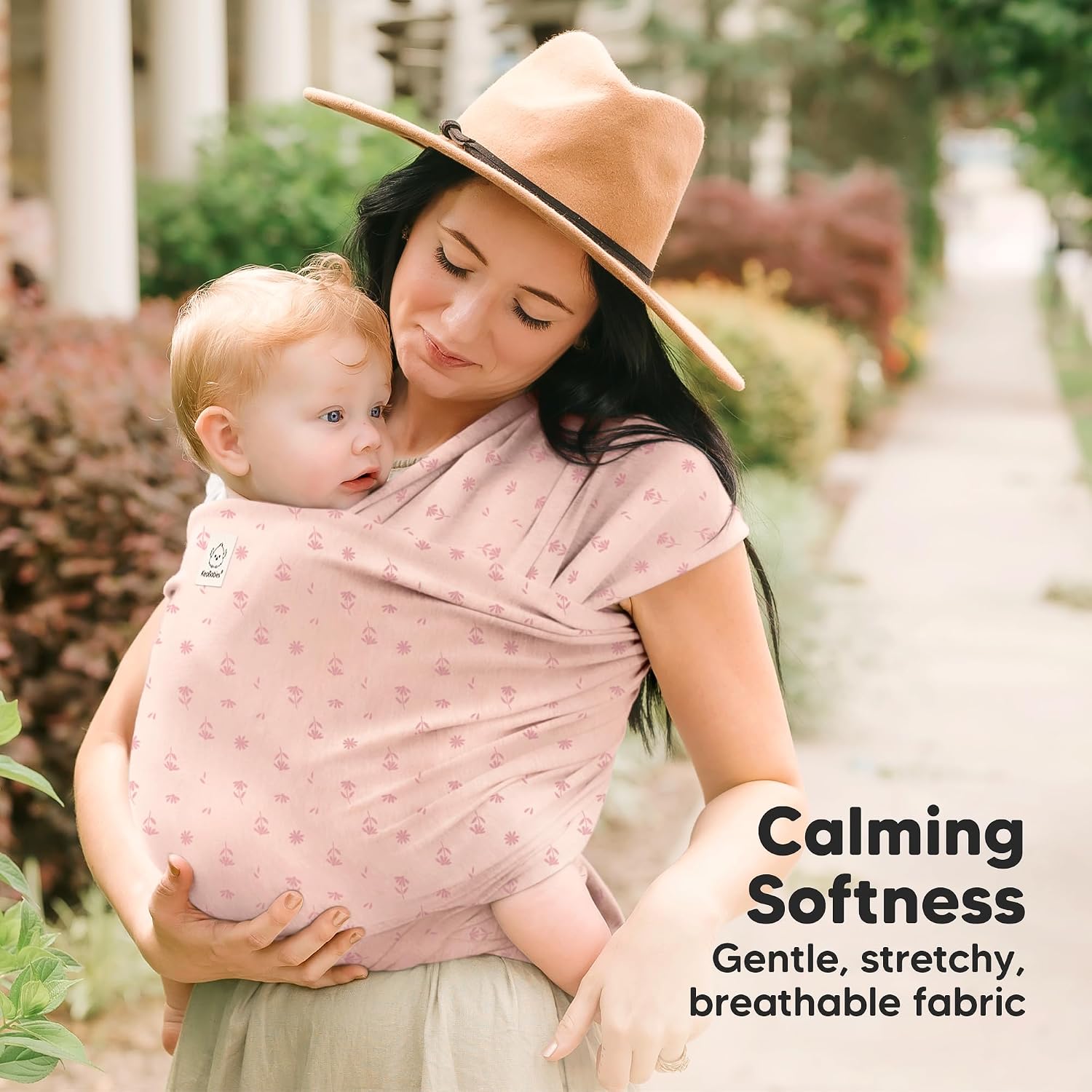 Baby Wrap Carrier, All in 1 Original Baby Carrier (Pink Daisies) | Newborn to Toddler Sling, Easy to Wear, Hands Free
