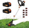 20V 12-Inch Cordless String Trimmer, Weed Wacker & Edger | Auto feed weed wacker with 8 spools for lawn edges, garden