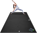 Extra Large Yoga Mat – 9'x6', 12'x6', 15'x6' (8mm) Extra Thick Wide Non-Slip Exercise Mat for Home Gym Flooring –