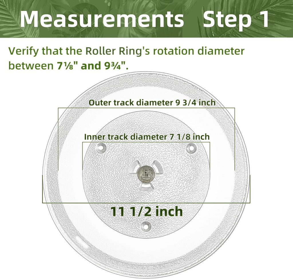 11.5" Microwave Turntable Compatible with GE Microwave Glass Plate