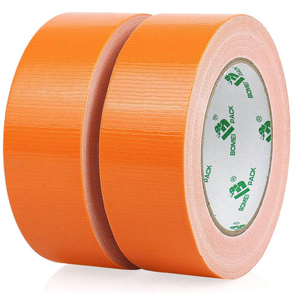 Orange Duct Tape, Industrial Grade 2Pack 1.5 inches (36mm) x 30 Yards, 9 Mil Heavy-Duty, Waterproof, UV Resistant for