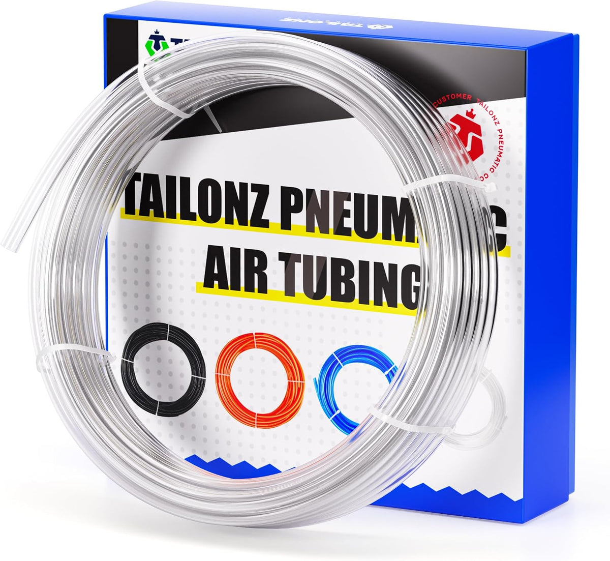 TAILONZ Clear 1/4" OD PU Air Hose 10M/32.8ft