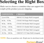 P20204 Flat Corrugated Boxes, 20"L x 20"W x 4"H, Kraft (Pack of 10)