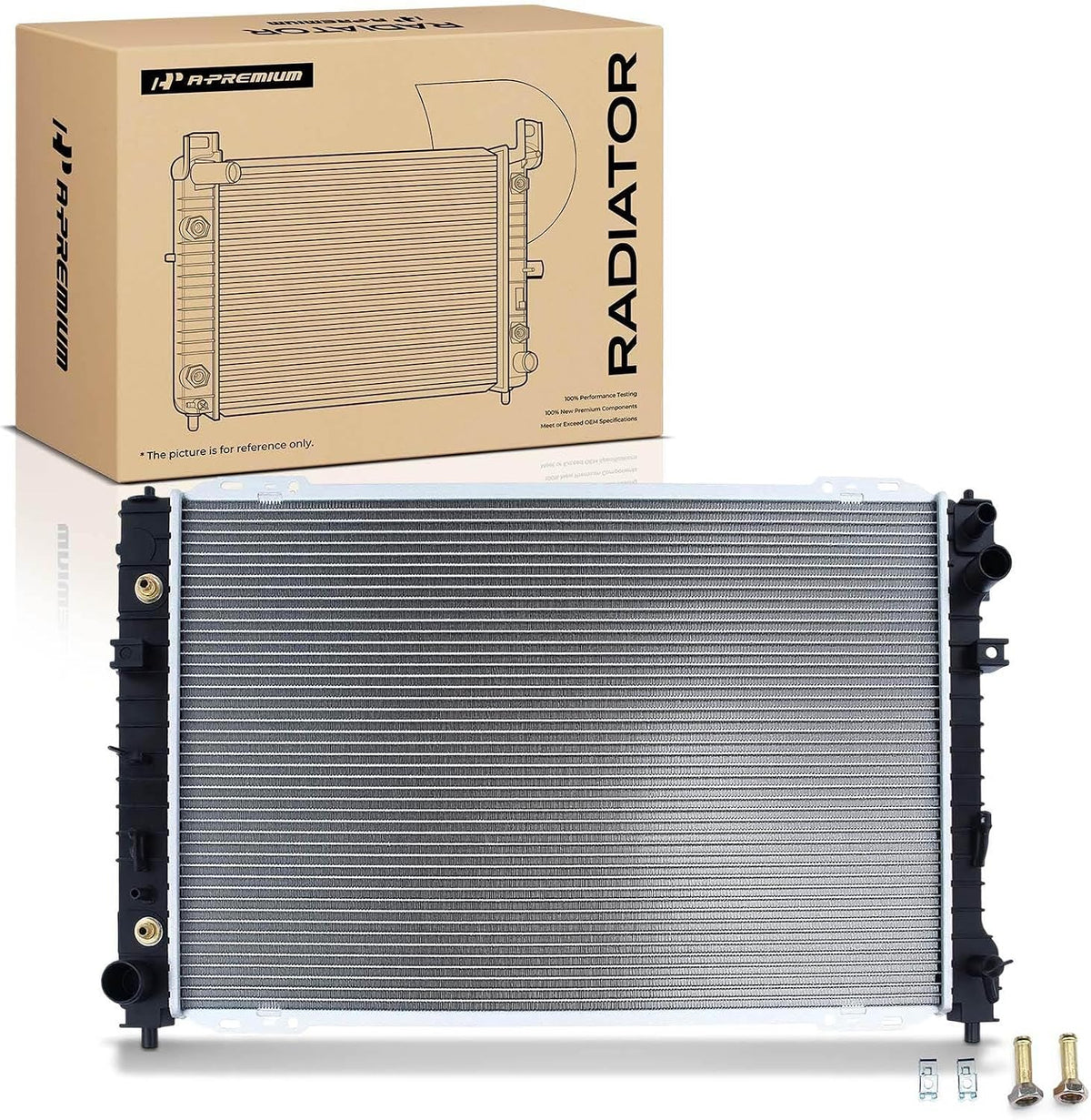 A-Premium Engine Coolant Radiator Assembly with Transmission Oil Cooler