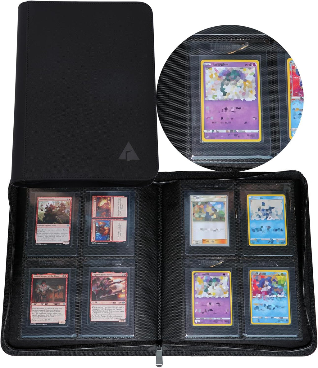 4-Pocket Binder for Semi Rigid Card Holders, Holds 208 Semi Rigid Card Holder, Semi Rigid Card Holder Binder