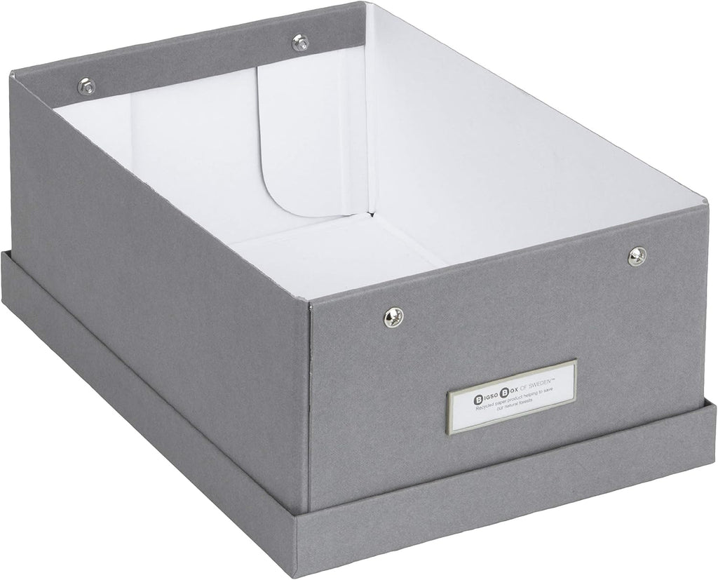 Bigso Karin Collapsible Storage Box - Photo Storage Box with Labelframe for Easy Identification - Simple Assembly