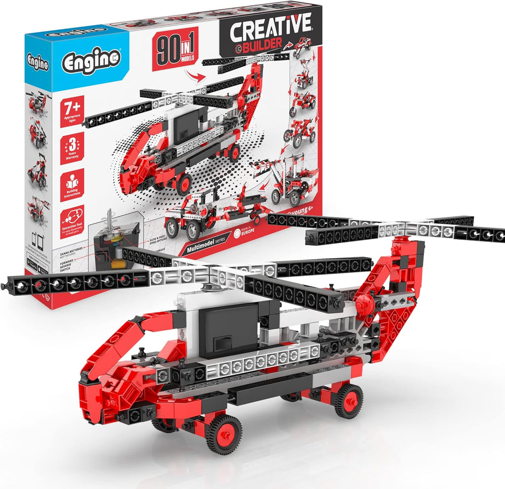 Inventor STEM Toys, 90 Motorized Models, Building Toys for Kids 7+, Engineering Kit, Stem Projects, Learning &