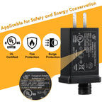 2PCS Replacement Yard Inflatable Adapters,Low Voltage Transformers US Plugs