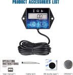 Runleader RL-HM011F Digital Hour Meter, Small Engine Tachometer