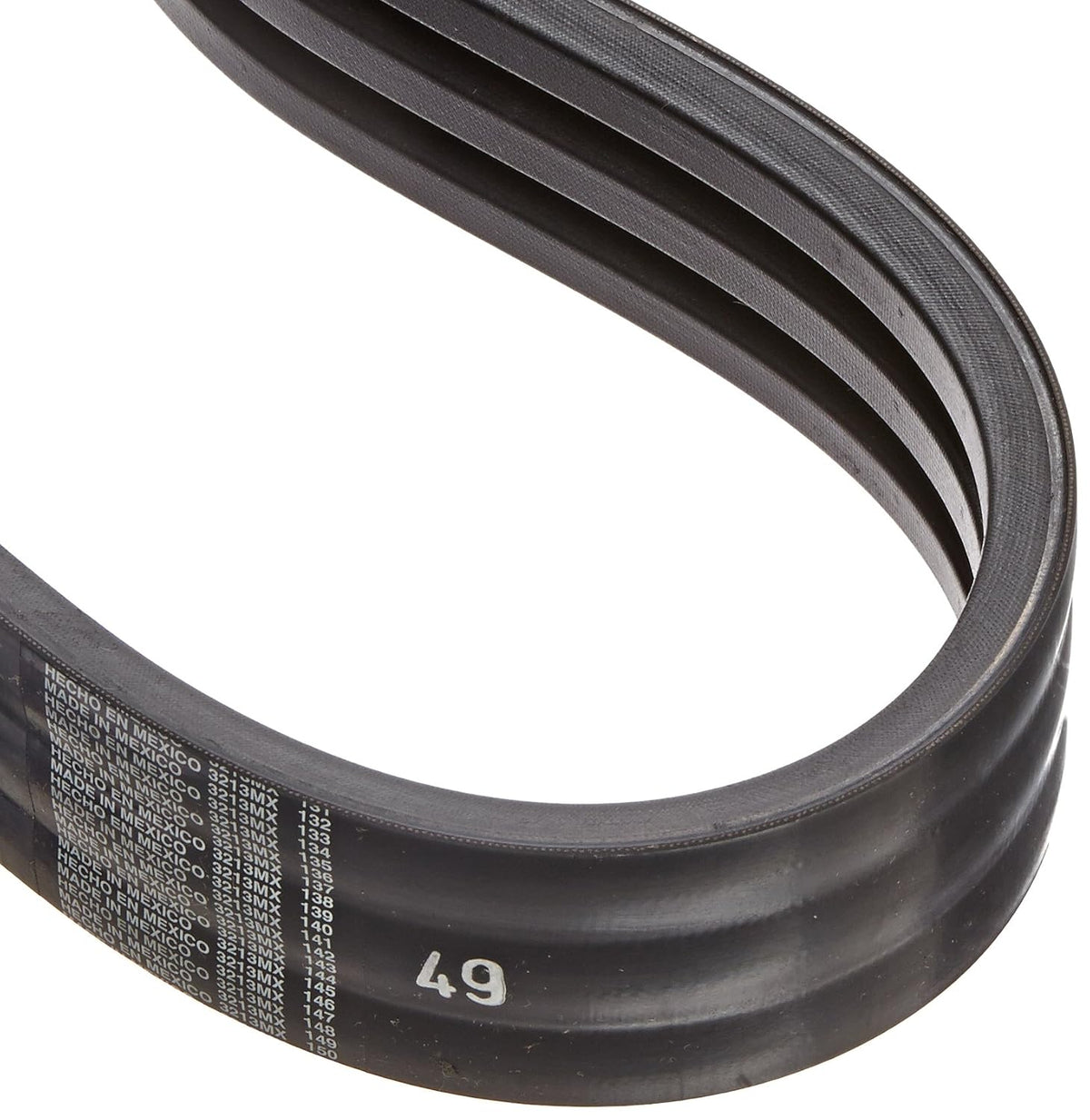 Gates 3/B54 Hi-Power II Powerband V-Belt, B Section, 1-31/32" Overall Width, 13/32" Height, 57.0" Belt Outside Circumference