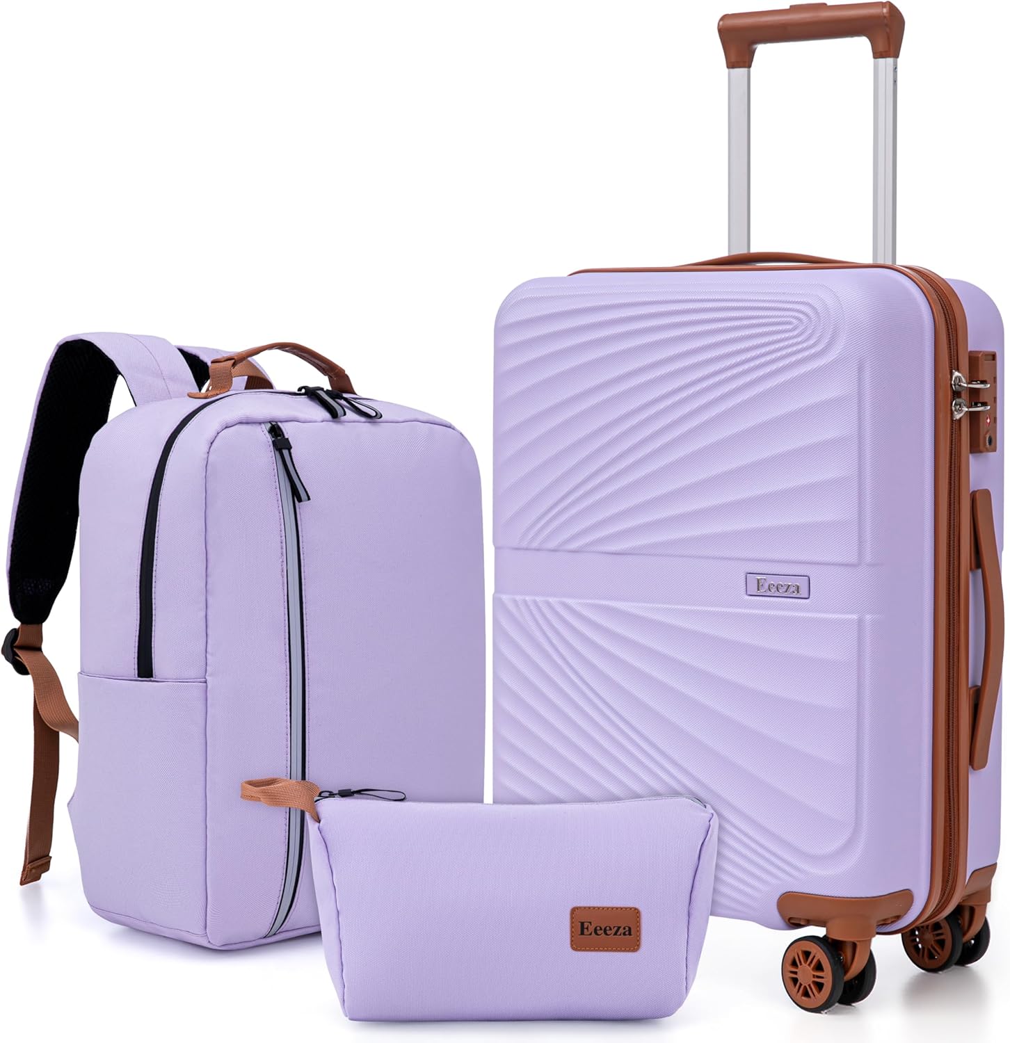 Carry On Luggage Set 22x14x9 Airline Approved Luggage Sets 3 Piece,Suitcases with Wheels,ABS Hard Case Luggage with