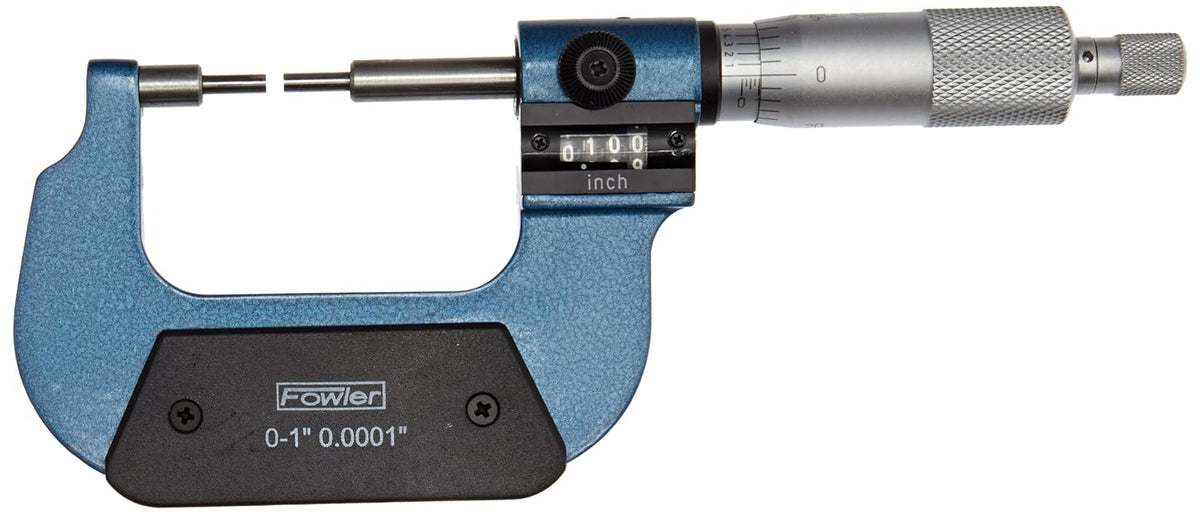 Fowler 52-218-301-1, Digit Counter Spline Micrometer with 0-1" Measuring Range