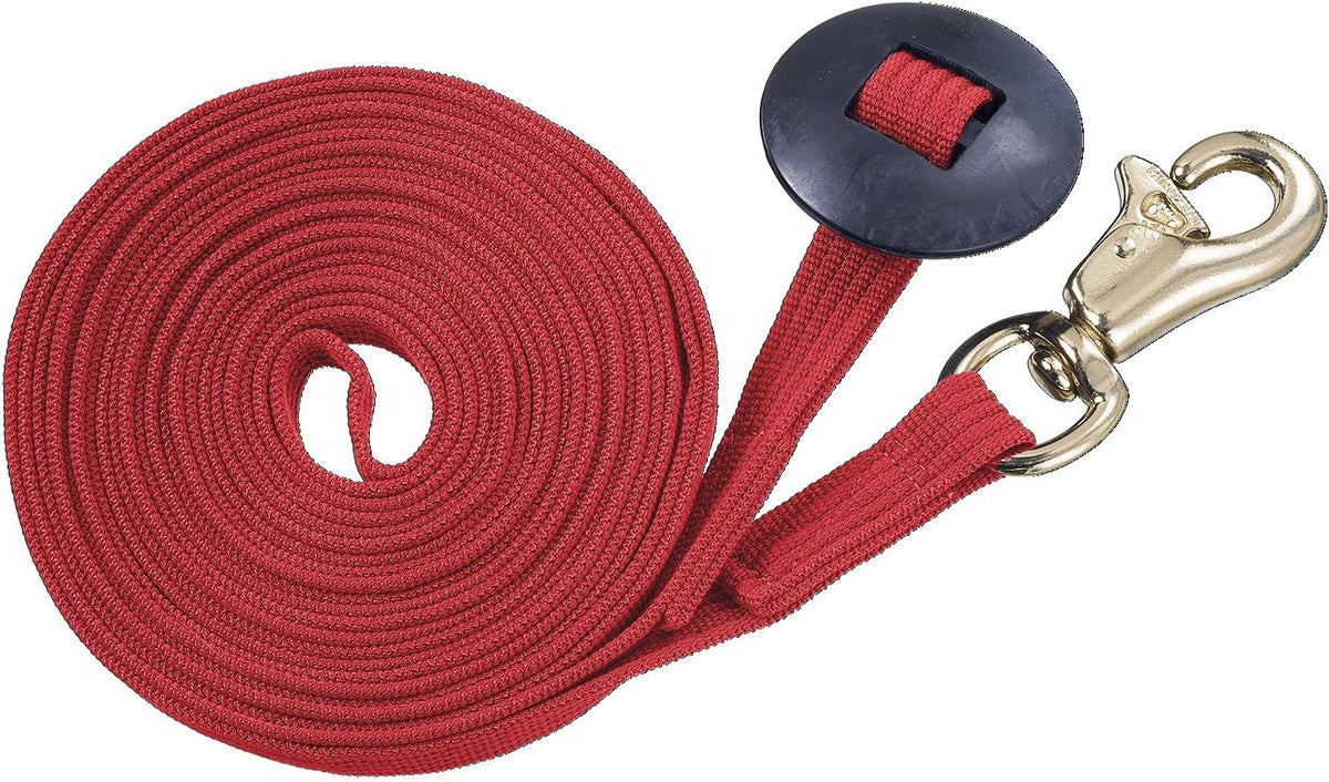 German Cord Cotton Lunge Line with Heavy Snap