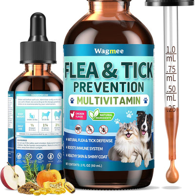 Flea and Tick Prevention for Dogs & Cats with Multivitamins, 60ml