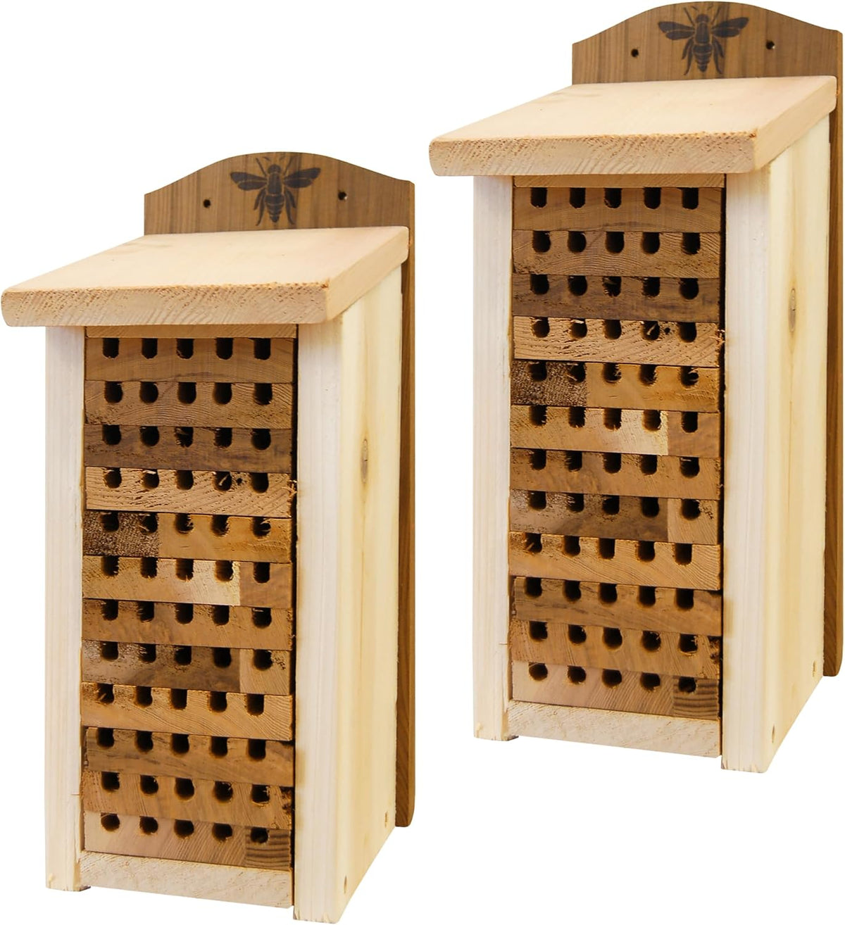 Woodlink Heavy Duty Cedar Mason Bee Houses, Large, Pack of 2