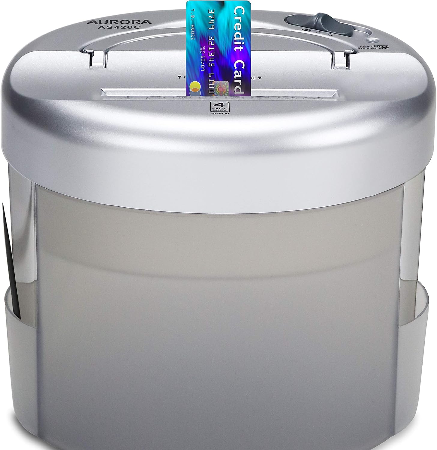 AS420C Desktop-Style Cross-Cut Paper Shredder, 4-Sheet Crosscut Desktop