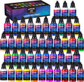 Airbrush Paint, ARTME 42 Colors with 3 Thinner, Ready to Spray, Opaque & Water Based Acrylic Airbrush Paint Set