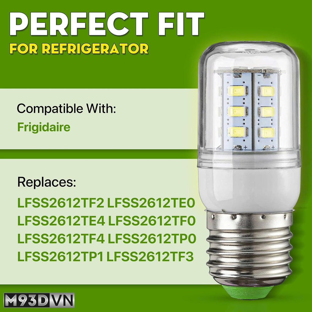 AZH Light Bulb Replacement for Frigidaire LFSS2312TF1 LFSS2312TF2 LFSS2612TE1 LFSS2312TF4 LFSS2312TP0 LFSS2612TE2 LFSS2312TP1 LFSS2312TP2 LFSS2312TP4 LFSS2612TD0 LFSS2612TD1 LFSS2612TE0 Refrigerator