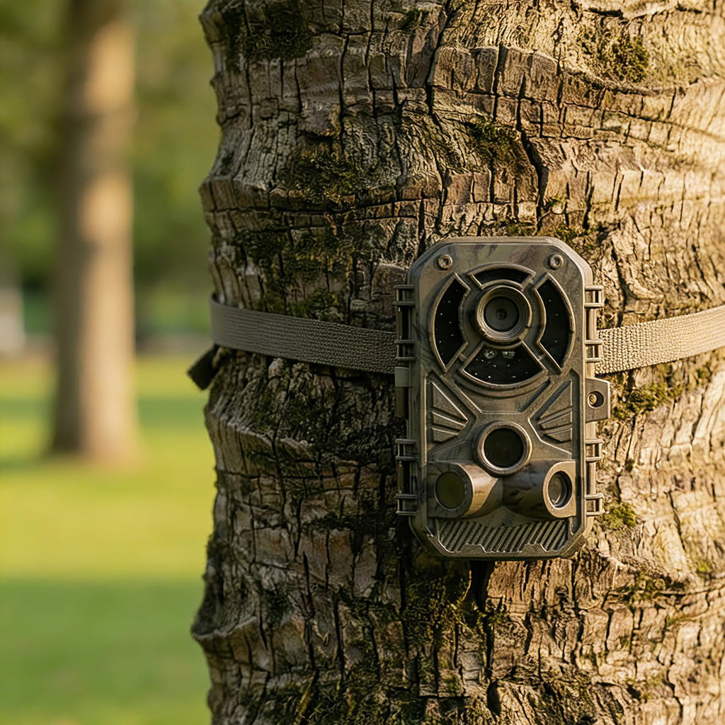 Trail Camera 32MP 2.7K, Mini Game Camera with Night Vision, Motion Activated 0.2s Trigger, 120° Wide Angle
