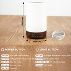 Essential Oil Diffuser, 150ML Small Portable Aromatherapy Diffuser, Home Fragrance Aroma Diffuser with 7-Color LED
