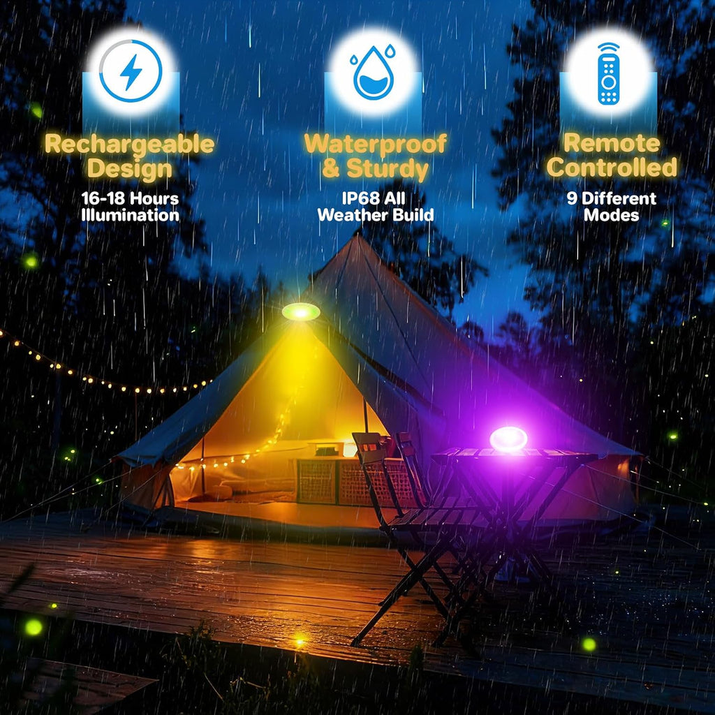 Pool Lights for Above Ground Pools, Upgraded Rechargeable Dynamic Lighting Inground Pool Lights that Float w/Remote
