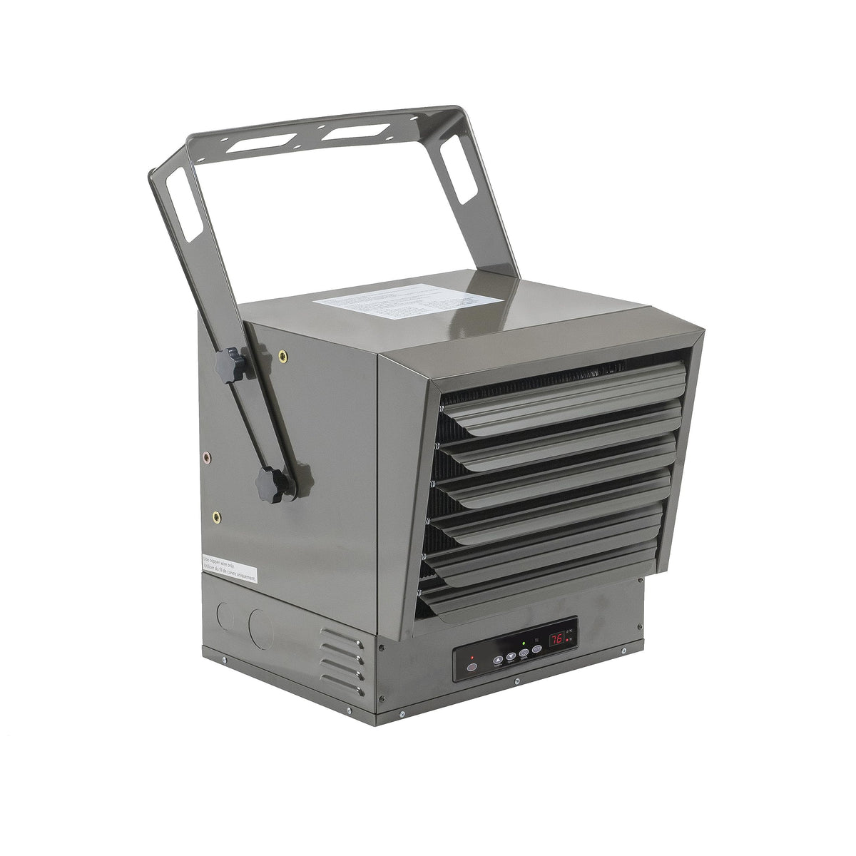 Hard-Wired Digital Ceiling Mount Heater with Full-Function Remote, 10,000 Watt, 240 Volt, Fan-Forced, Overheat