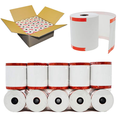 Clover PoS 3-1/8" x 230' (50 GSM) Thermal Receipt Paper - 500 New Rolls from