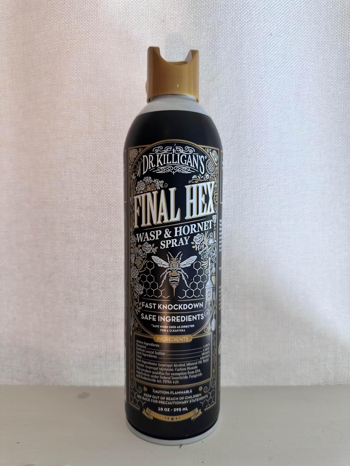 Final Hex Wasp and Hornet Spray - Aerosol Bug & Flying Insect Spray, Reaches up to 15 ft (10 oz) | Final Hex Hornet &