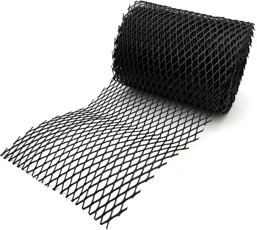 6” Gutter Guard Mesh - 20 Foot Leaf Guard Protects from Branches, Leaves, Debris - Easy Cut with Scissors to Custom
