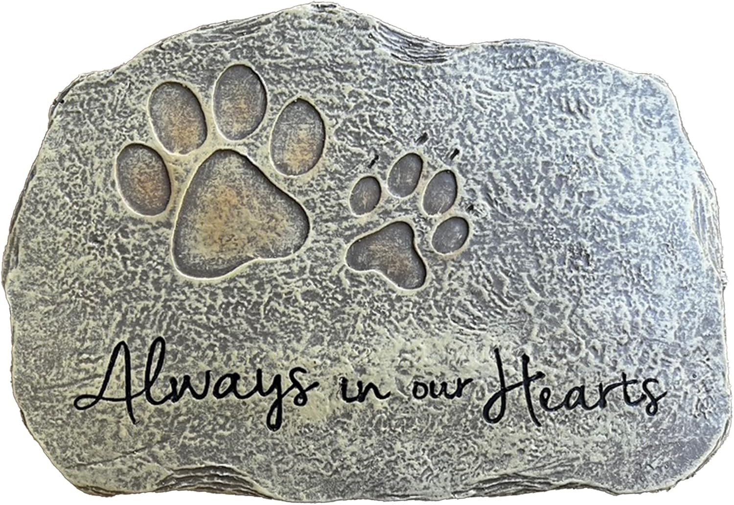 Pet Memorial Stone - Cat or Dog Grave Marker - Durable Waterproof Garden Memorial Stone for Indoor and Outdoor Use