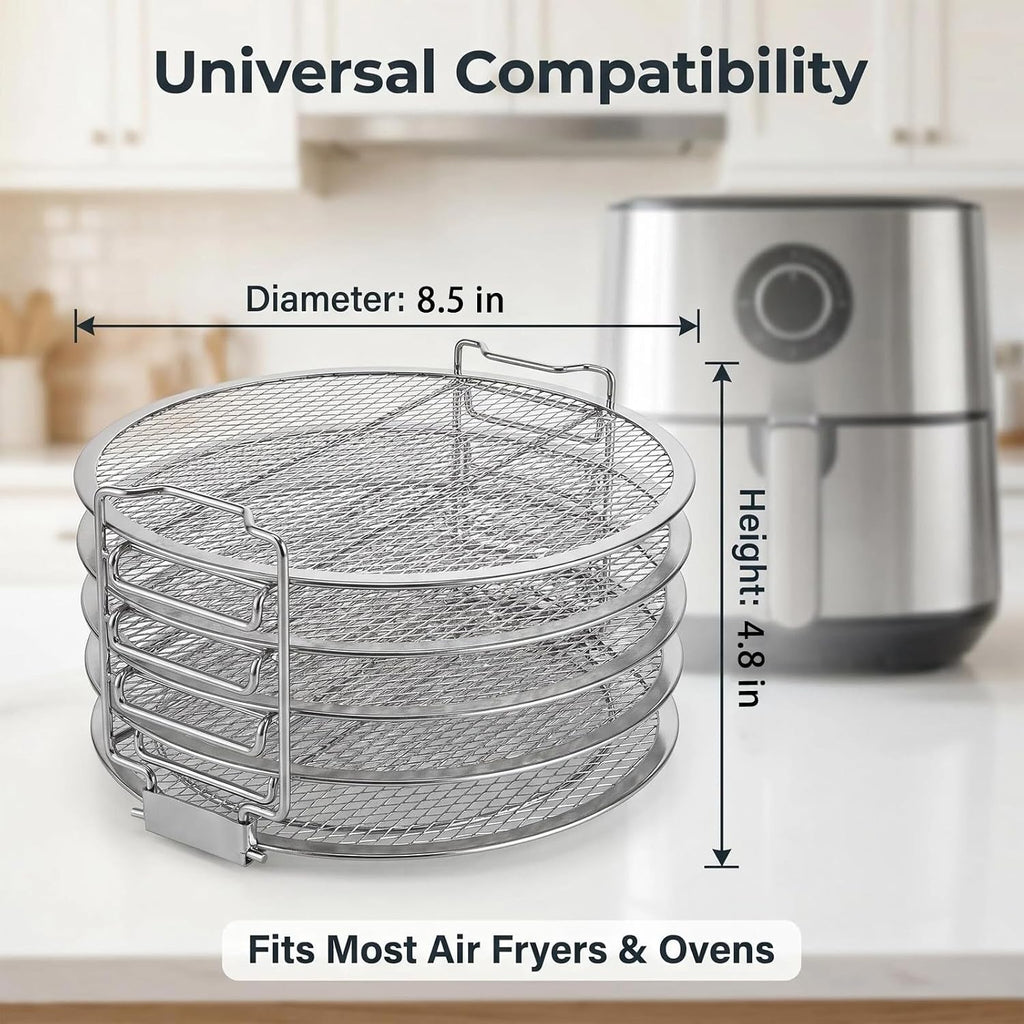 Dehydrator Rack Stainless Steel Stand Accessories Compatible with Ninja Foodi Pressure Cooker and Air Fryer 6.5 and 8