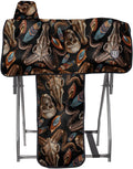 Western Saddle Cover, Cover for Saddle Fenders, w/Print