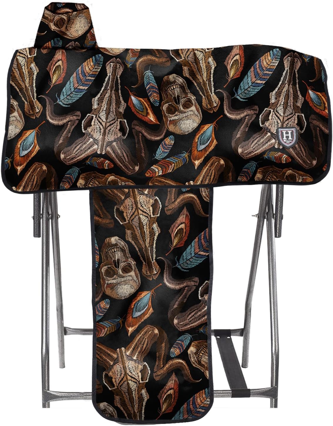 Western Saddle Cover, Cover for Saddle Fenders, w/Print