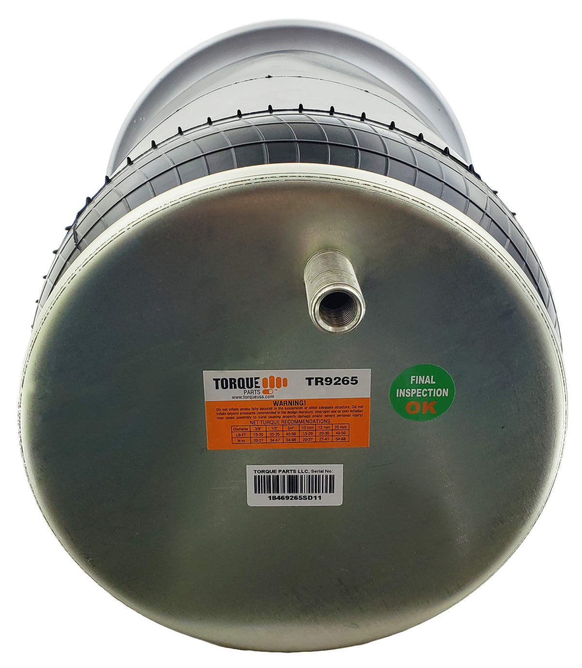 Torque 2 x Trailer Air Spring Bag Replacement for Firestone W01‑358‑9265