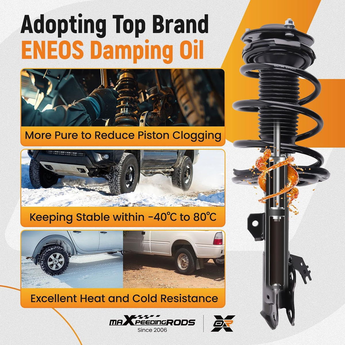 maXpeedingrods 2Pcs Front Struts for Toyota Camry 2012-2017 SE XSE 2.5L