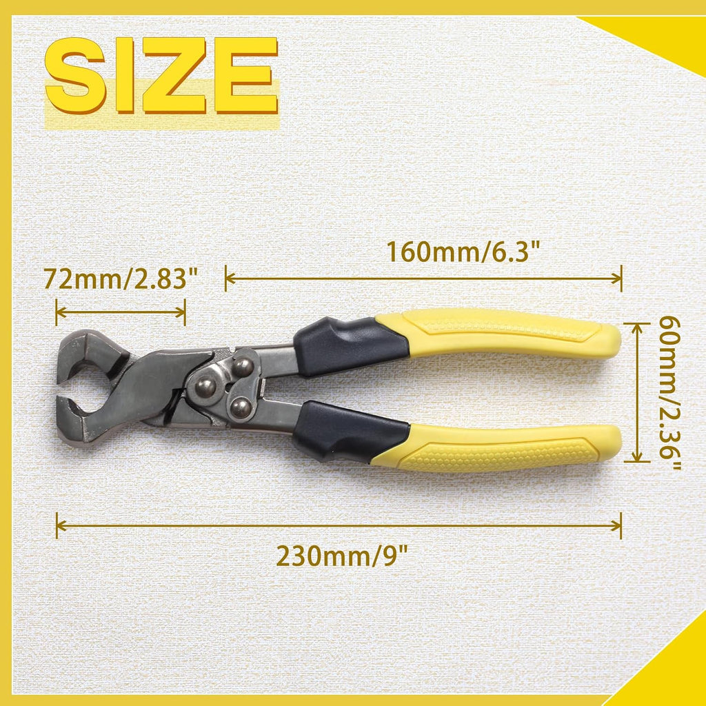 9 Inch Compound Tile Nippers Tile Cutting Pliers Cutter Nipper Cutting Tools Ceramic Tile Cutter Trim Puller Tile