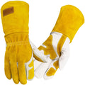 14 In Professional MIG & TIG Welding Gloves,Extra Large,Yellow-white
