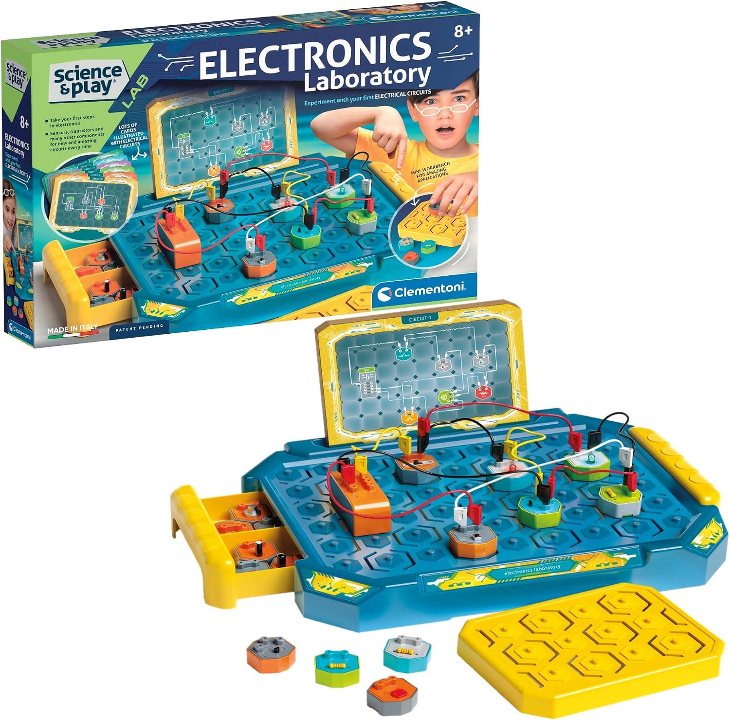 Science & Play: Electronic Lab Kit for Kids, Educational STEM Experiment Set for Learning Electronics and Circuitry