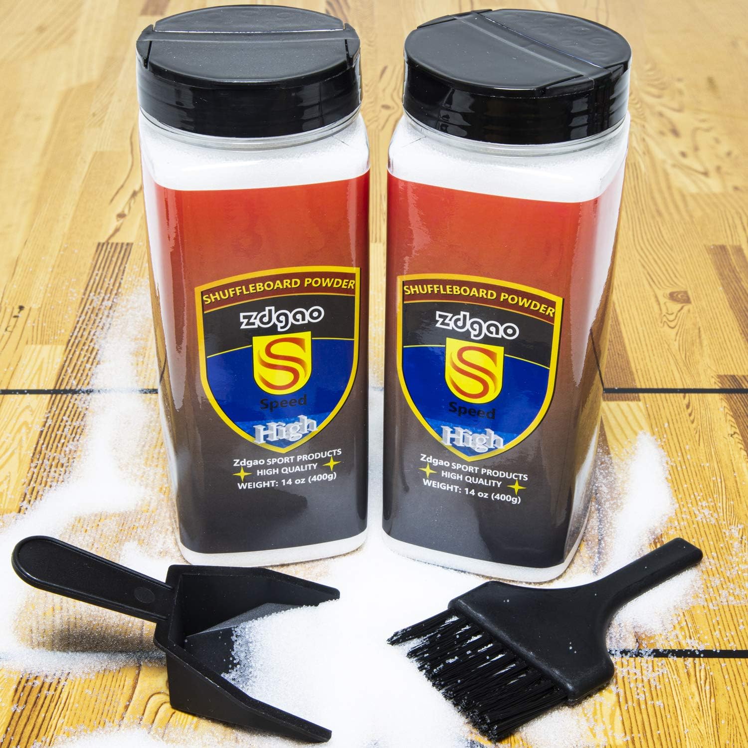 Shuffleboard Sand with Shuffleboard Brush - Shuffleboard Wax Set for Shuffleboard Table + Shuffleboard Brush + Mini