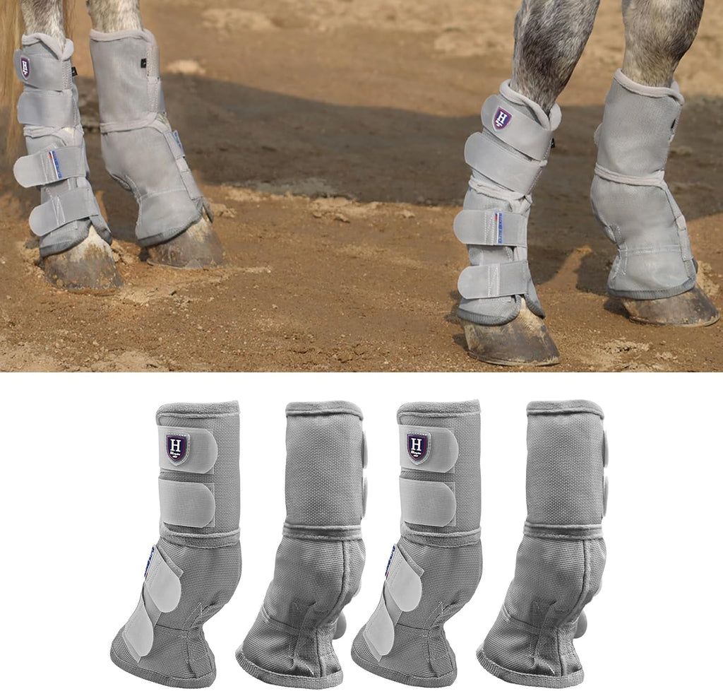 Horse Fly Boots Perfect Contoured Fit Leg Guards Dense Mesh Boots with Ventilated Comfort Reliable Protection from
