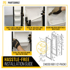 Freezer Door Shelf Bin for Frigidaire LFSS2612TP5 (2-Pack)