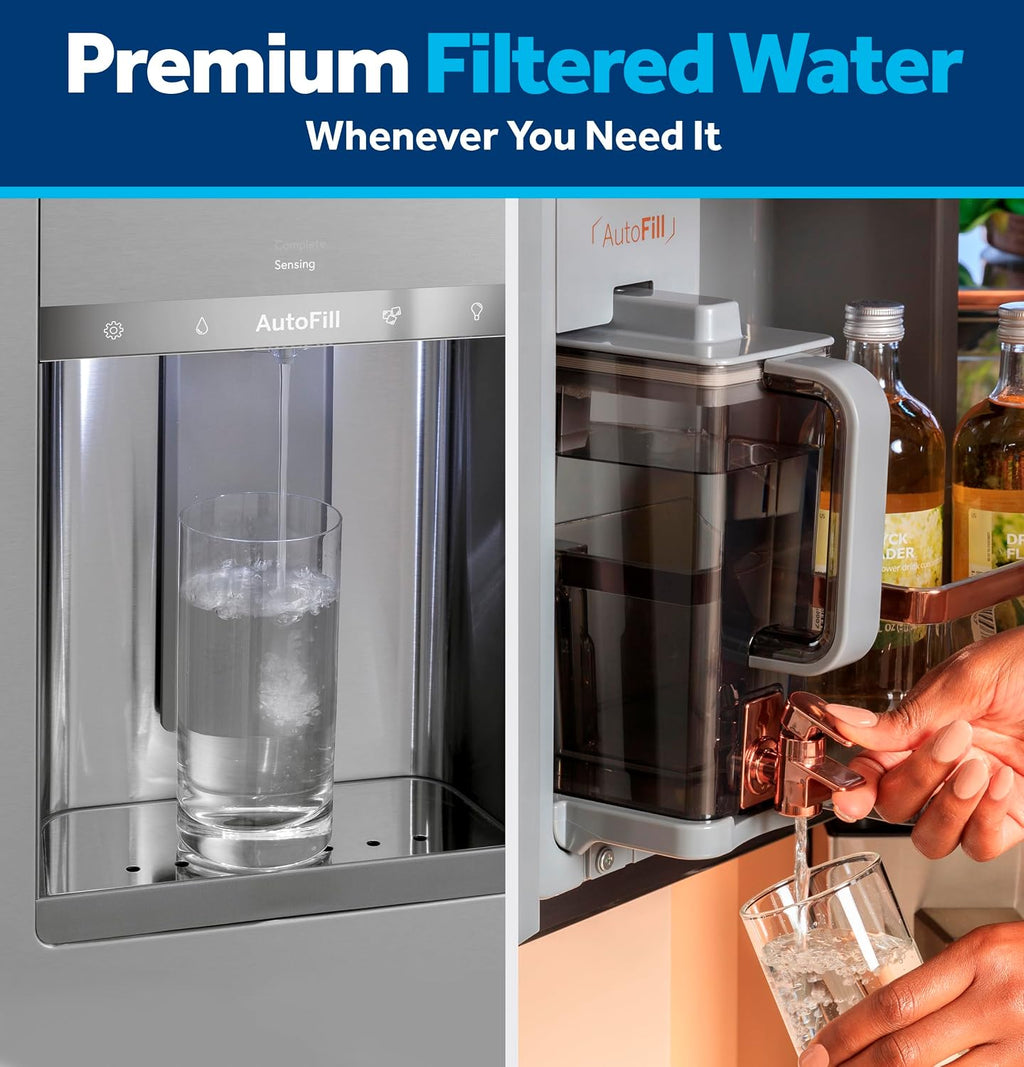 GE XWFE Refrigerator Water Filter, Genuine Filter, Guaranteed Fit, 2-pack