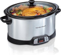 Set & Forget 8 Quart Programmable Slow Cooker | Flexible Cooking Options With 3 Heat and Adjustable Time Settings |