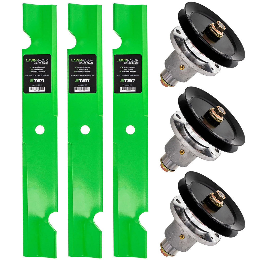 8TEN Blade Spindle Kit for Exmark 103-1184 103-6584 52 Inch Deck